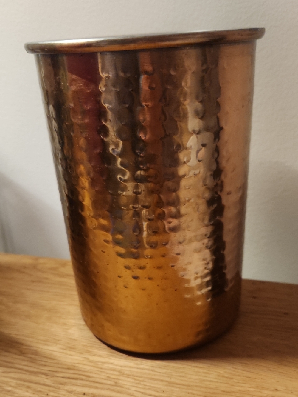 Hammered Copper Utensil Holder